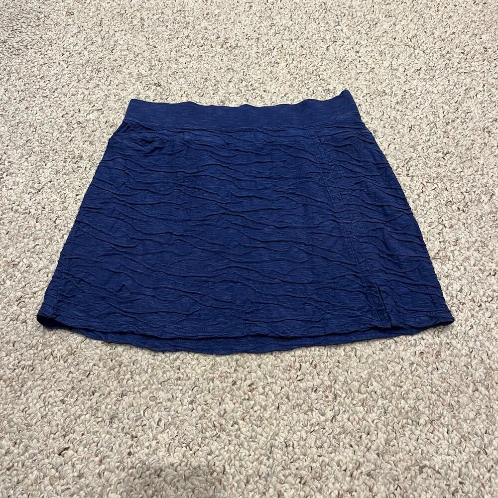 Toad & Co Samba Wave Skirt M Blue Coastal Beach Outdoor Casual Granola Girl